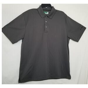 LN - Ben Hogan Performance Men's Gray Short Sleeve Polo Style Golf Shirt Size L